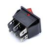 Ganasome 2 Pcs KCD4 Rocker Switch - 6 Pin DPDT 2 Position, AC 250V 10A 125V 16A, Green Light for Car, Motorcycle & Boat view 3