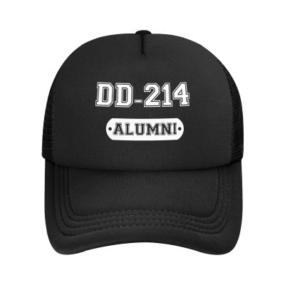 DD-214 US Army Alumni Trucker Hats Sun Hats Mesh UV Protection for Outdoor Sports Cap