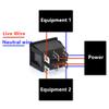 GANASOME 2 Pcs KCD4 Rocker Switch - AC 250V 16A 125V 20A, 6P Terminals, Double SPST 2 Way, Panel Mount with Red Light for Boat & Marine Equipment view 3