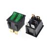 Ganasome 2 Pcs KCD4 Rocker Switch - AC 250V 16A 125V 20A, 6P Terminals, Double SPST 2 Way, Panel Mount with Green Light for Boat & Marine Equipment view 4