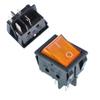 GANASOME 2pcs KCD4 DPST 4Pin On-Off Orange Light Panel Rocker Switch 16A/250V 20A/125V view 2