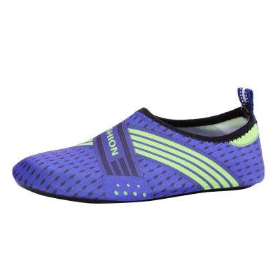 NineFit Basics Water Shoes for Women Men Wide Quick-Dry Aqu Socks Swim Beach Lightweight Barefoot Shoes for Pool Surf Yoga (Blue, 12)