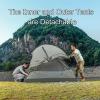 Backpacking Tent for 2 Person, Waterproof Windproof Lightweight Camping Tent, Instant Tent, Easy Setup for Outerdoor Mountaineering and Travel view 4
