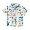 AIMAOMI Toddler Boys awaiian Shirt Kids Short Sleeve Button Down T Shirts Little Boy Beach Clothes Print (Sky Blue, 4-5 Years) view 1