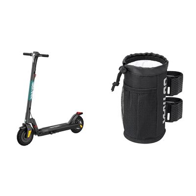 Gotrax XR Elite MAX Electric Scooter -10" Pneumatic Tires, Max 20 Miles Range & Cup Holder for Electric Scooter, Bike, 33OZ Bike Water Bottle Holder No Screws Adaptable