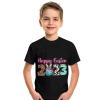 AIMAOMI Easter Day Prints Shirts Easter T-Shirt for Toddler Boys Girls Eggs Hunt Bunny Outfits Tractor Kids (Black, 10-12 Years) view 2
