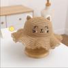 Children Girls Cartoon Sunshade Hat Beach Sun Hat Bag Kids Summer Accessories Baby Boy Cartoon Hat (Khaki, One Size) view 4