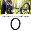 UPQRSG Bike Tire, 27.5X2.20 Bike Outer Tire, Foldable Replacement Bike Tire, Rubber Anti Slip Mountain Road Bike Folding Tire Replacement for Cycling(Black) view 3