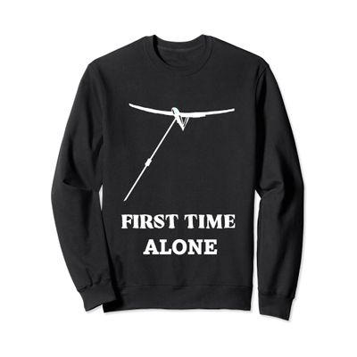First solo flight glider student sailplane winch tow start Sweatshirt