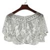 EUBUY Women 1920s Flapper Shawl Sequins Beaded Vintage Shawl Wrap Dressy Shawls and Wraps for Evening Wear view 4