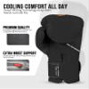 Exxact Sports Knockout Printed Youth Boxing Gloves for Kids (3-10 Years) with Padded Protection and Wrist Support, Durable Engineered Leather Kids Boxing Gloves for Boys and Girls (Leopard, 6OZ) view 2