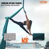 VEVOR Aerial Silk & Yoga Swing, 11 Yards, Aerial Yoga Hammock Kit with 100gsm Nylon Fabric, Full Rigging Hardware & Easy Set-up Guide, Antigravity Flying for All Levels Fitness Bodybuilding, Green view 2