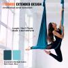 VEVOR Aerial Silk & Yoga Swing, 11 Yards, Aerial Yoga Hammock Kit with 100gsm Nylon Fabric, Full Rigging Hardware & Easy Set-up Guide, Antigravity Flying for All Levels Fitness Bodybuilding, Green view 4