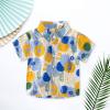 Baby Little Boys Button Down awaiian Shirts Short Sleeve Tropical Shirt Tops for Kids Toddlers (Yellow, 4-5 Years) view 2