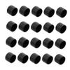 Sosoport 100pcs Foosball Table Feet Protectors Table Football Machine Caps Easy Installation Black Plastic for Standard Essential Foosball Accessories view 1