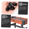 Sosoport 100pcs Foosball Table Feet Protectors Table Football Machine Caps Easy Installation Black Plastic for Standard Essential Foosball Accessories view 2