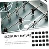 Sosoport 100pcs Foosball Table Feet Protectors Table Football Machine Caps Easy Installation Black Plastic for Standard Essential Foosball Accessories view 4