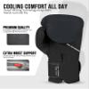 Exxact Sports Knockout Printed Youth Boxing Gloves for Kids (3-10 Years) with Padded Protection and Wrist Support, Durable Engineered Leather Kids Boxing Gloves for Boys and Girls (Lion, 4OZ) view 2