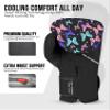 Exxact Sports Knockout Printed Youth Boxing Gloves for Kids (3-10 Years) with Padded Protection and Wrist Support, Durable Engineered Leather Kids Boxing Gloves for Boys and Girls (Butterfly, 6OZ) view 2