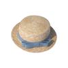 Little Girl Kids Summer traw Hat with Pompom Toddler Girls Wide Brim Floppy Beach Sun Hat Outdoor Sun (F, One Size) view 1