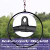Aerial Hoop Rigging Kit, 2.6ft/2.8ft/3ft/3.1ft/3.3ft Lyra Hoop with Rigging Hardware, Stainless Steel Single Point Aerial Hoop for Dancing Studio/Acrobatics Performance/Circus, Loads 660LBS ( Color : view 4