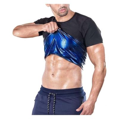 TIGAILIAN Men's Slimming Shirt, Men's Neoprene Shirt, Men's Neoprene Slimming Vest, Men's Slimming Shirt, Men's Sports Sauna Vest Sauna Suits (Color : Men, Size : 4X-Large)