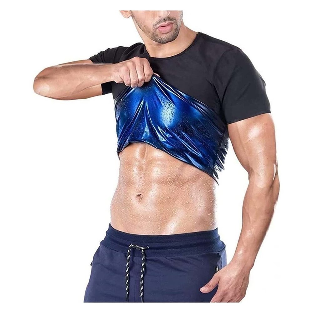 TIGAILIAN Men's Slimming Shirt, Men's Neoprene Shirt, Men's Neoprene Slimming Vest, Men's Slimming Shirt, Men's Sports Sauna Vest Sauna Suits (Color : Men, Size : 4X-Large)
