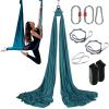 VEVOR Aerial Yoga Hammock & Swing, 5.5 Yards, Aerial Yoga Starter Kit with 100gsm Nylon Fabric, Full Rigging Hardware & Easy Set-up Guide, Antigravity Flying for All Levels Fitness Bodybuilding, Green view 1