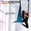 VEVOR Aerial Yoga Hammock & Swing, 5.5 Yards, Aerial Yoga Starter Kit with 100gsm Nylon Fabric, Full Rigging Hardware & Easy Set-up Guide, Antigravity Flying for All Levels Fitness Bodybuilding, Green view 4