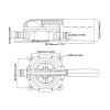 720GPH Manual Diaphragm Hand Bilge Pump, Self Priming Strong Suction Lightweight Diaphragm Manual Bilge Pump for Water Transfer Yachts Kayaks Speedboats view 2