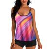 maisdgop Womens Tankini Bathing Suits High Waist Tummy Control Swimsuit Two Piece Swimsuits Tank Tops with Boyshort Swimwear view 1