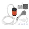 Rechargeable Portable Camping Shower, 3 Speed Outdoor Shower Pump(Orange) view 1