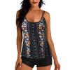 maisdgop Womens Tankini Bathing Suits High Waist Tummy Control Swimsuit Two Piece Swimsuits Tank Tops with Boyshort Swimwear view 1