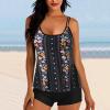 maisdgop Womens Tankini Bathing Suits High Waist Tummy Control Swimsuit Two Piece Swimsuits Tank Tops with Boyshort Swimwear view 2