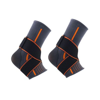 BCOATH 2 Pack Women Ankle Support Brace Sports Ankle Wrap Compression Suitable for Basketball Volleyball Yoga (grey Black)