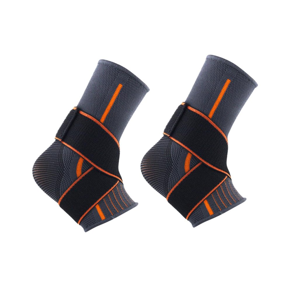 BCOATH 2 Pack Women Ankle Support Brace Sports Ankle Wrap Compression Suitable for Basketball Volleyball Yoga (grey Black)
