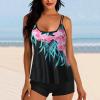 maisdgop Womens Tankini Bathing Suits High Waist Tummy Control Swimsuit Two Piece Swimsuits Tank Tops with Boyshort Swimwear view 2