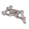 KJAOYU Swivels Rings Snap Rolling Shackle Device,304 Stainless Steel Double Jaw Shackle Rustproof Universal Jaw Anchor Connector for Hardware Lifting Connection 12mm / 0.5in(10mm) view 1