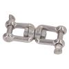 KJAOYU Swivels Rings Snap Rolling Shackle Device,304 Stainless Steel Double Jaw Shackle Rustproof Universal Jaw Anchor Connector for Hardware Lifting Connection 12mm / 0.5in(10mm) view 3