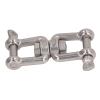 KJAOYU Swivels Rings Snap Rolling Shackle Device,304 Stainless Steel Double Jaw Shackle Rustproof Universal Jaw Anchor Connector for Hardware Lifting Connection 12mm / 0.5in(10mm) view 4