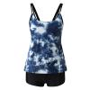 maisdgop Womens Tankini Bathing Suits High Waist Tummy Control Swimsuit Two Piece Swimsuits Tank Tops with Boyshort Swimwear view 3