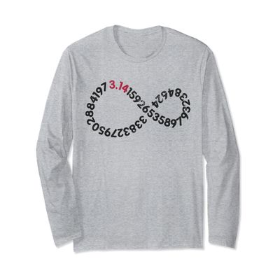 3.14 Pi Digits Infinity - Pi Day Mathematics Math Teacher Long Sleeve T-Shirt