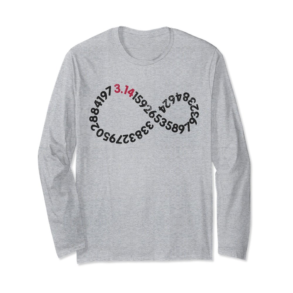 3.14 Pi Digits Infinity - Pi Day Mathematics Math Teacher Long Sleeve T-Shirt