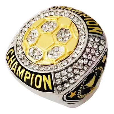 CXXCG Soccer Champion Ring Trophy Award Winner MVP Collectible Gift Championship Ring (Just Ring, sz 11)
