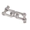 KJAOYU Swivels Rings Snap Rolling Shackle Device,304 Stainless Steel Double Jaw Shackle Rustproof Universal Jaw Anchor Connector for Hardware Lifting Connection 12mm / 0.5in(8mm) view 3