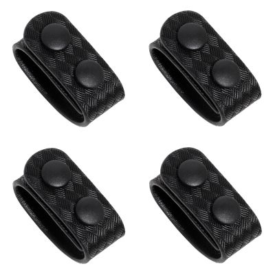 TACNEX Duty Belt Keepers w/Double Snaps for 2.25" Wide Leather Utility Belt Law Enforcement Police Officer Tactical Accessories Basketweave