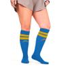 For Bare Feet NFL LOS ANGELES CHARGERS Cozy Feather Compression Varsity Stripe Team Color Small/Medium view 2