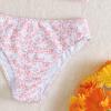 1 12 Girl 2 Piece Swimsuit Sport Floral Prints High Waist Bikini Set Swimwear Bathing Suit Toddler (Pink, 11-13 Years) view 2