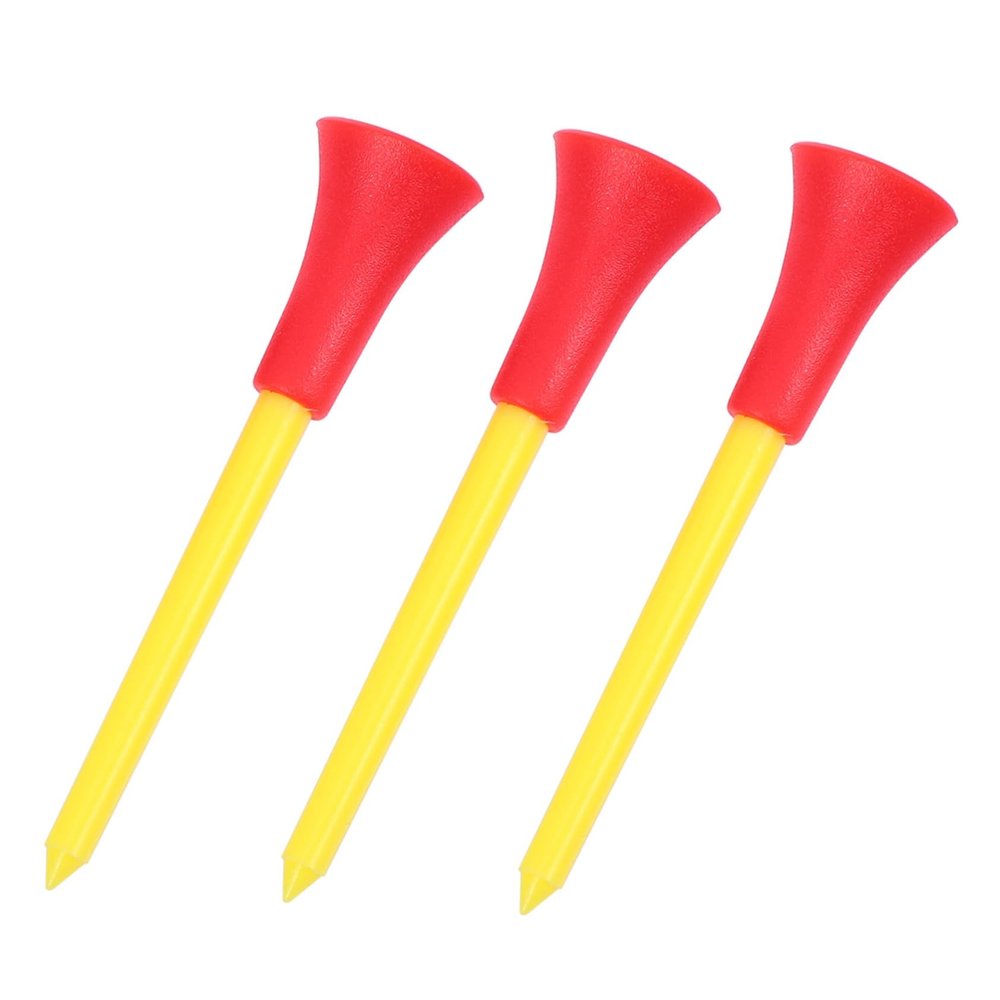 KOMBIUDA Golf Spikes Set 10 Pcs Golf Tees Practice Golf Tees Men's Golf Accessory Anti Tee Portable and Lightweight Random