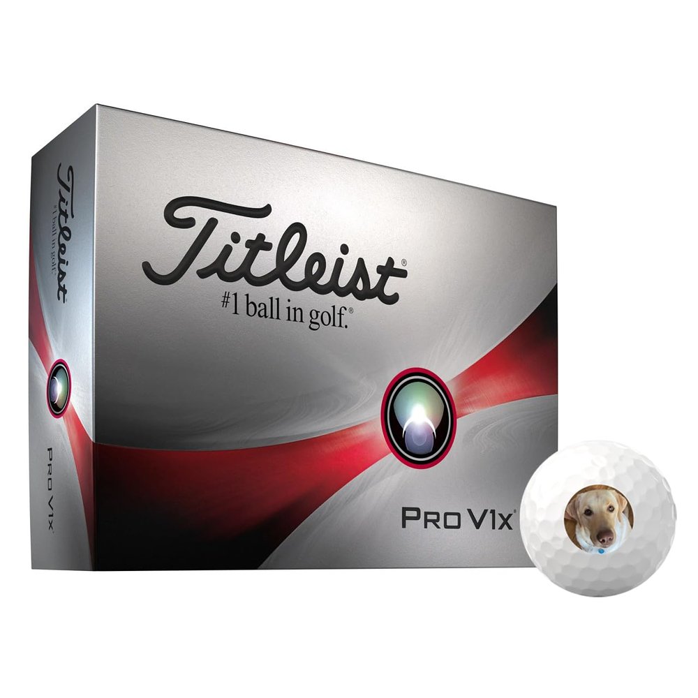 Titleist Pro V1x Custom Golf Ball, Box of 12 (one Dozen) | Personalize Golf Balls with Logo, Photo, or Text | Great Gifts for Dad, Corporate Gifts, Parties